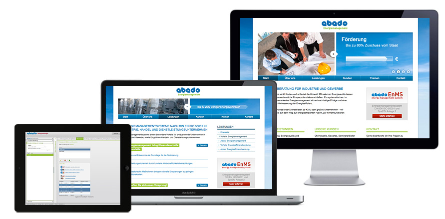 gestaltung firmenwebsite beispiel